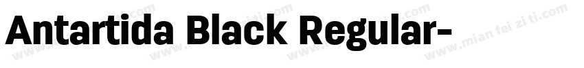 Antartida Black Regular字体转换